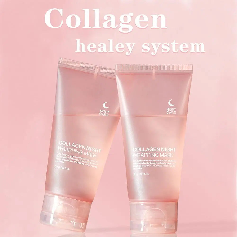 Hydrolyzed Collagen Overnight Facial Mask – 75g Skin Care Peaceful Pleasures Health and Wellness