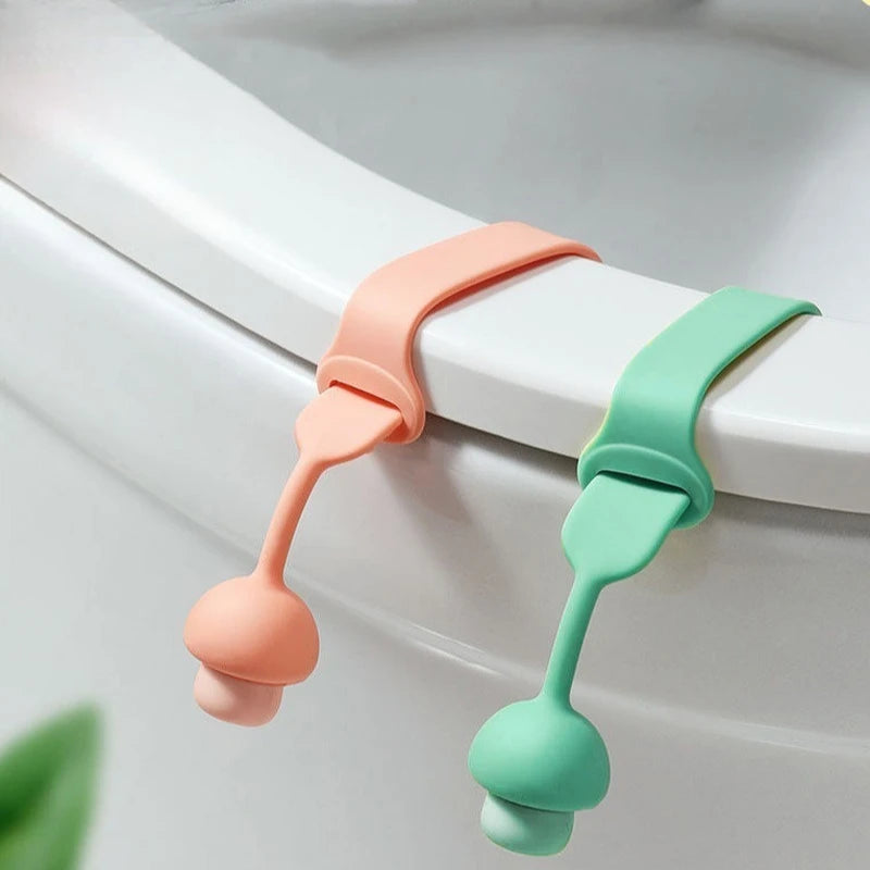 Toilet Seat Lifter Silicone Lid Pull Ring – No-Touch Hygiene