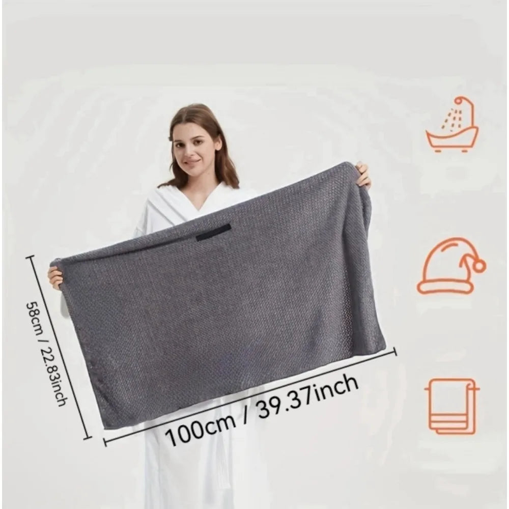 Microfiber Hair Towel Wrap – Anti-Frizz Fast Dry Turban