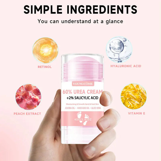 YOUNGCOME 60% Urea Foot Cream + Salicylic Acid | 40g Foot Cream Oasis Select