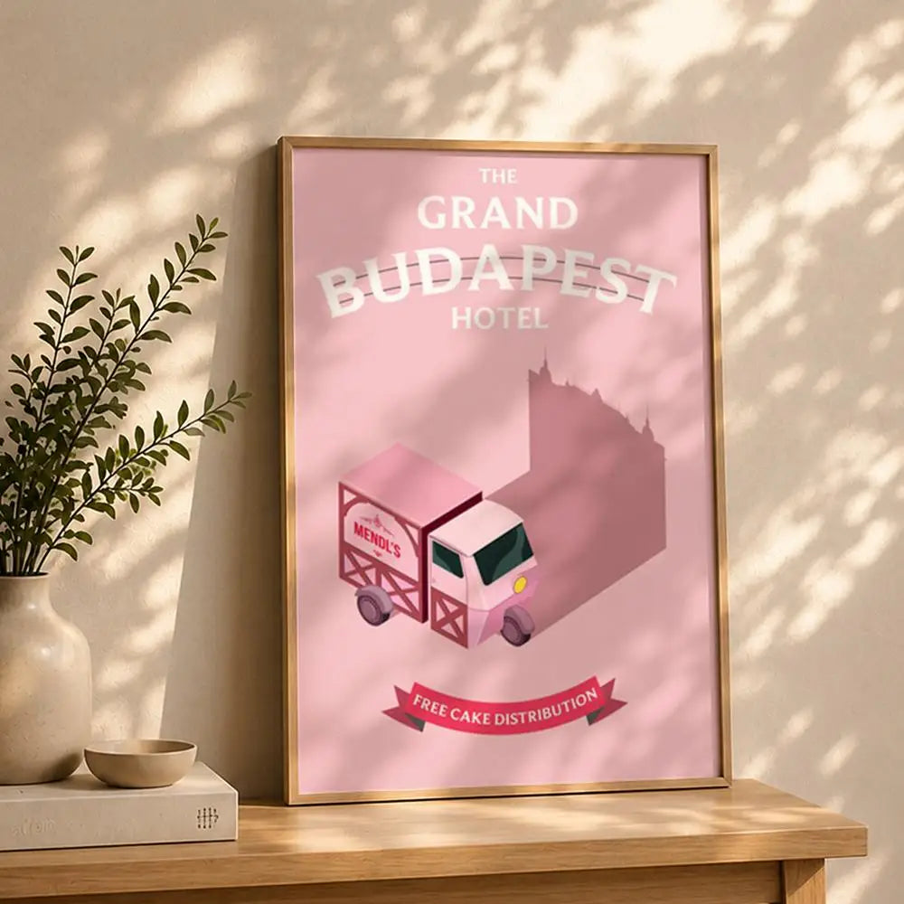 Movie T-The Grand Budapest HotelS Poster HD Self Adhesive Waterproof Wall Art Ideal for Home Office Dorm Bedroom Great Gift Peaceful Pleasures Health and Wellness White13 50X70cmNoframe