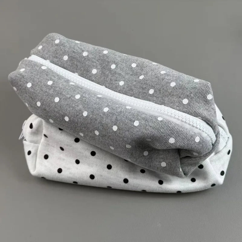 Korean Polka Dot Cosmetic Bag – Large Makeup Organizer Pouch