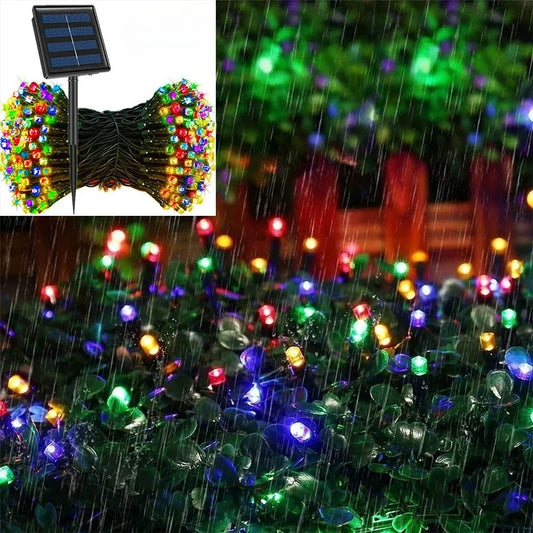 Solar LED String Lights Outdoor – 8 Mode Waterproof Fairy Lights Solar String Lights Peaceful Pleasures Health and Wellness