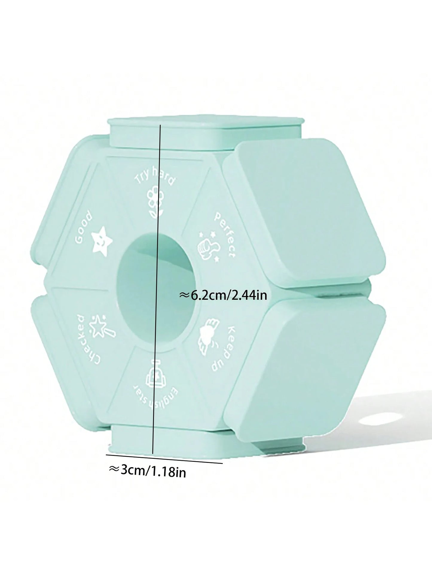 Bview Art English Six-sided Teacher Stamps Reward Incentive Cute