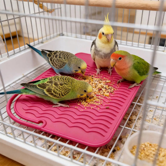 Silicone Parrot Foraging Mat – Slow Feeder Puzzle Toy for Birds Bird Foraging Toy Oasis Select
