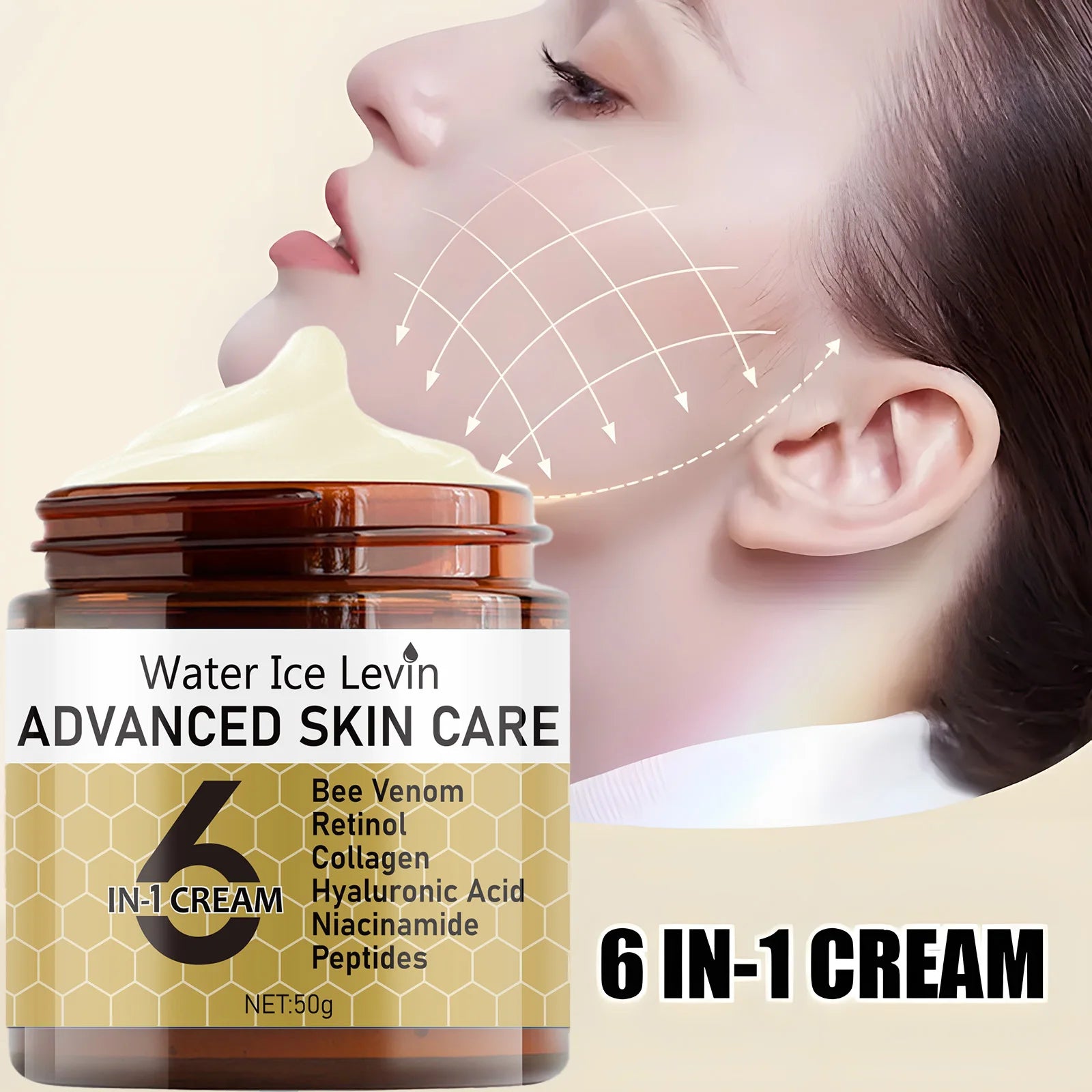 6-in-1 Anti-Wrinkle Face Cream | Moisturizer & Spot Brightener Anti-Wrinkle Face Cream Peaceful Pleasures Health and Wellness