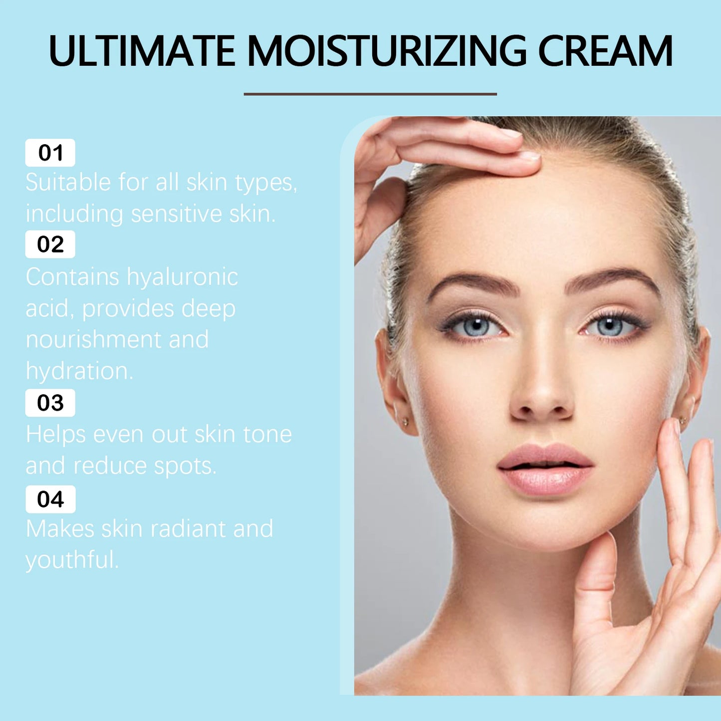 Centella Asiatica Face Cream with Hyaluronic Acid – 100g