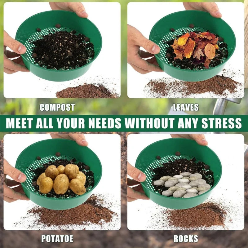 Plastic Soil Sieve Filter Mesh | Garden Soil Sifting Tool