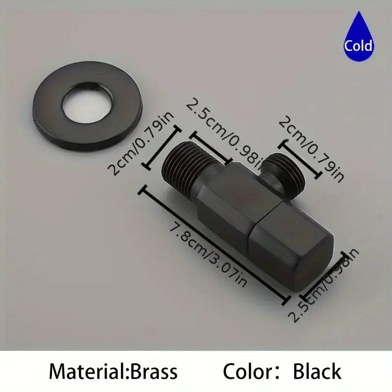 Mini Brass Tee Valve – Gold & Silver, Universal Threads
