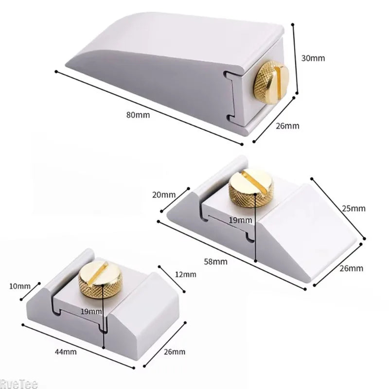 3-Piece Aluminum Alloy Sandpaper Holder Set | Hand Sanding Clamp