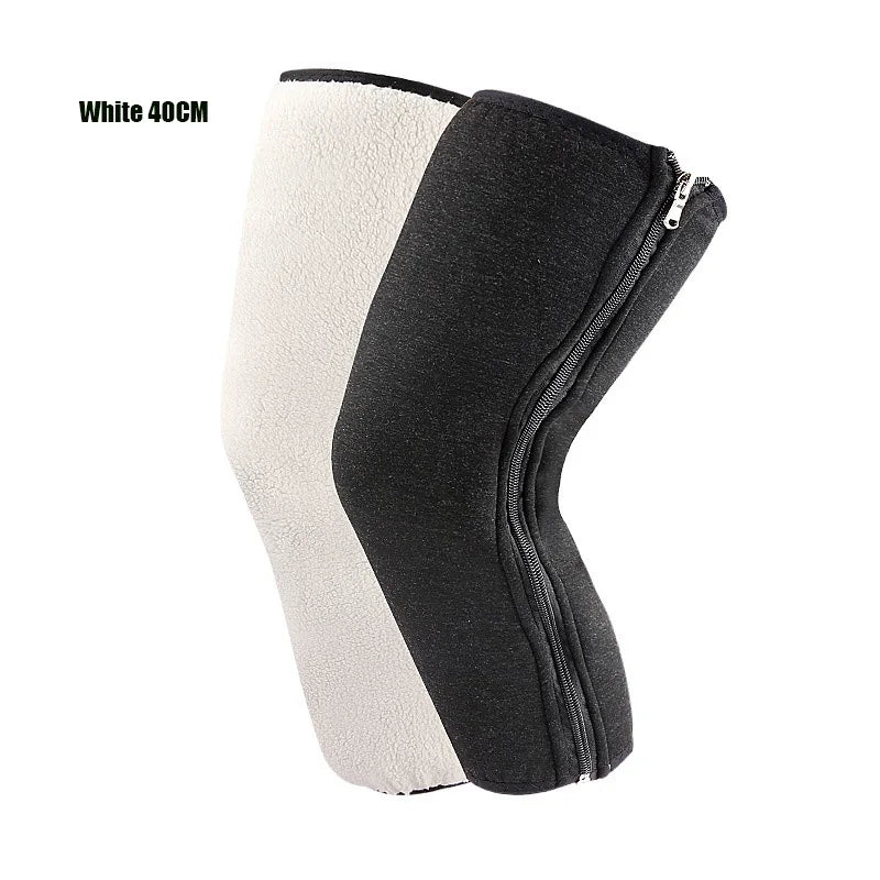 Winter Wool Knee Sleeves for Women & Seniors | Zipper Warmth