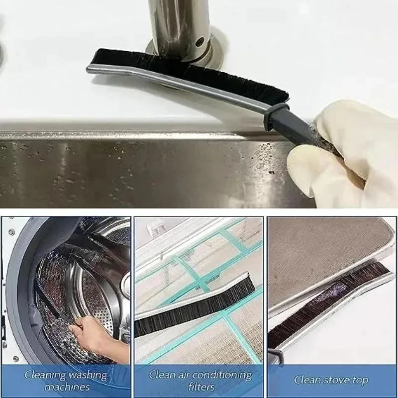 Hard-Bristle Grout & Crevice Cleaning Brush | Tile Gap Scrubber