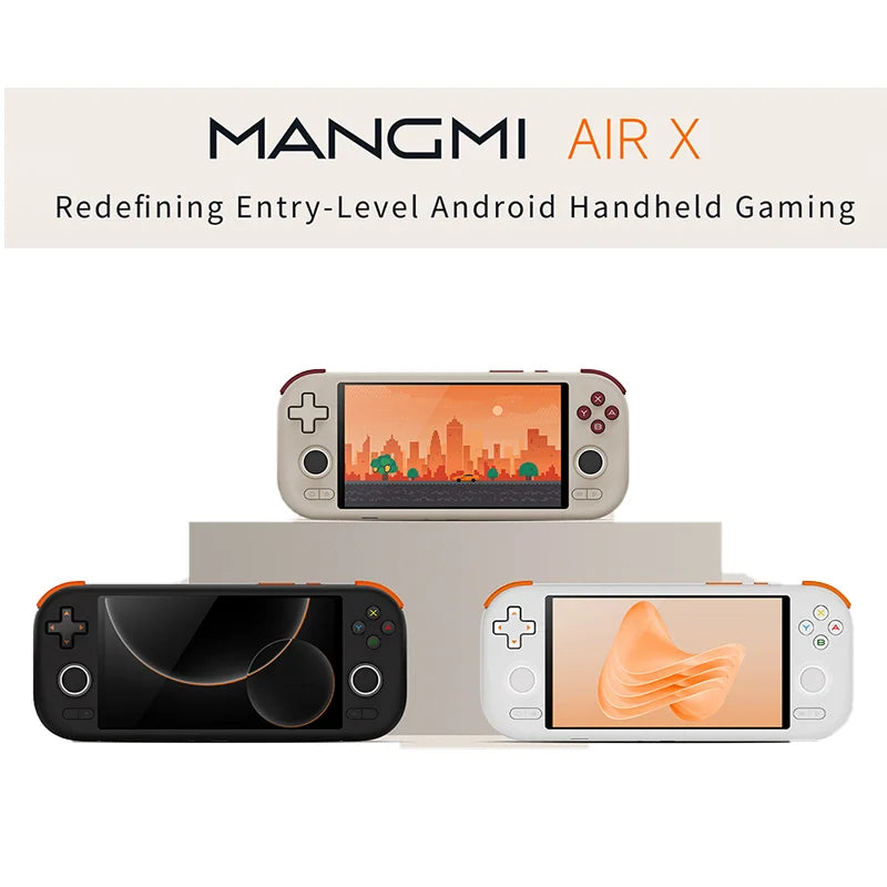 MangMi Air X Game Console 5.5-inch Android System 1080P IPS Touchscreen 5000mAh Battery Hall Effect Joystick Trigger Buttons P Peaceful Pleasures Health and Wellness