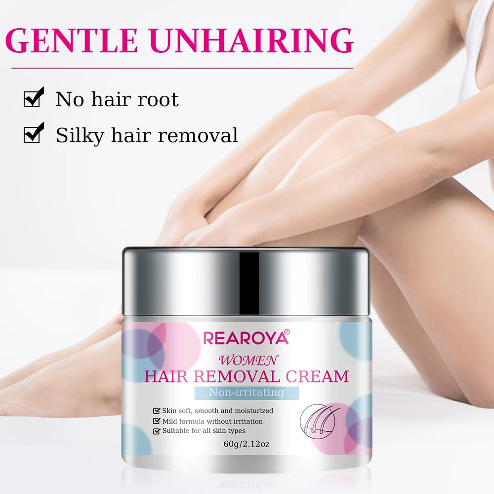 REAROYA Painless Hair Removal Cream – Body & Intimate Areas