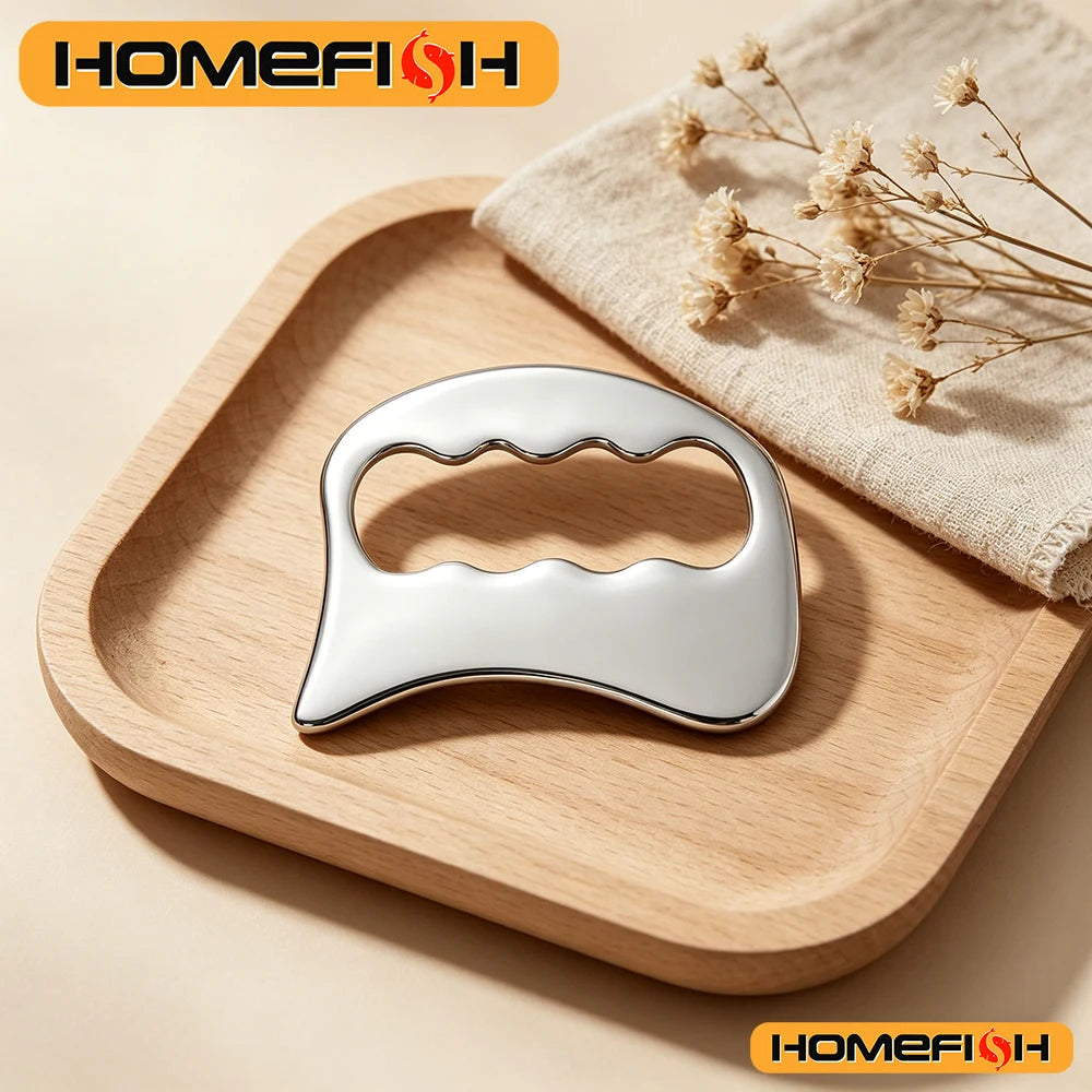 Stainless Steel Gua Sha Board, Special Tool For Sports And Fitness, Tendon, Gua Sha Sheet, Relaxati Peaceful Pleasures Health and Wellness