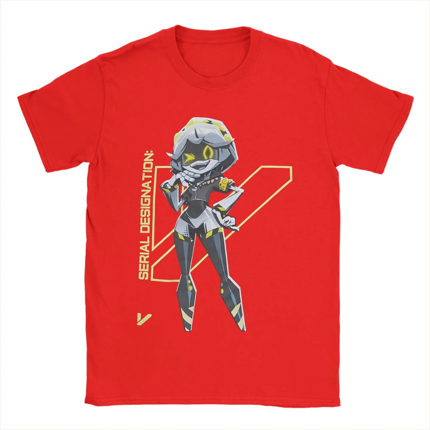 Murder Drones T-Shirts Men Game Character Funny 100% Cotton Tees Round Neck Short Sleeve T Shirt Gift Idea Clothes Peaceful Pleasures Health and Wellness