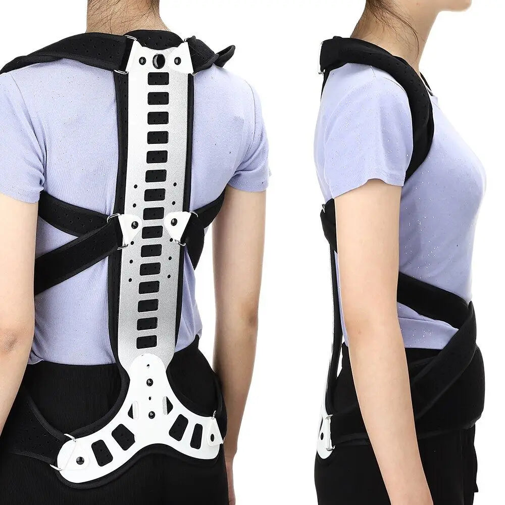 High Quality Aluminum Plate Lumbar Spinal Bad Back Posture Corrector Brace Humpback Orthopedic Strain Pain Relief Peaceful Pleasures Health and Wellness