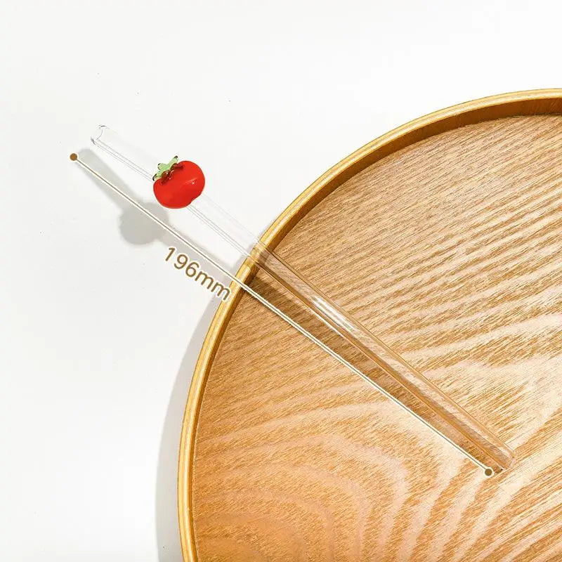 Reusable Glass Drinking Straw with Brush | BPA-Free Eco Gift