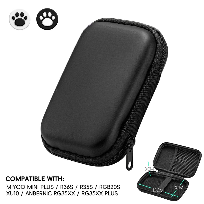 EVA Hard Carrying Case for Miyoo Mini Plus & ANBERNIC RG35XX Peaceful Pleasures Health and Wellness
