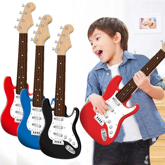17-Inch Kids Electric Guitar Toy | 4 String Musical Instrument Kids Toy Guitar Peaceful Pleasures Health and Wellness