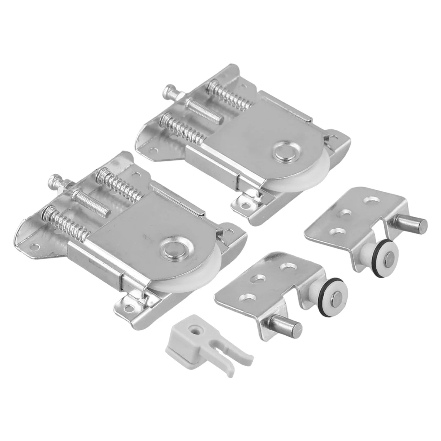 Double Spring Sliding Door Pulley | Steel & Nylon | Set of 2