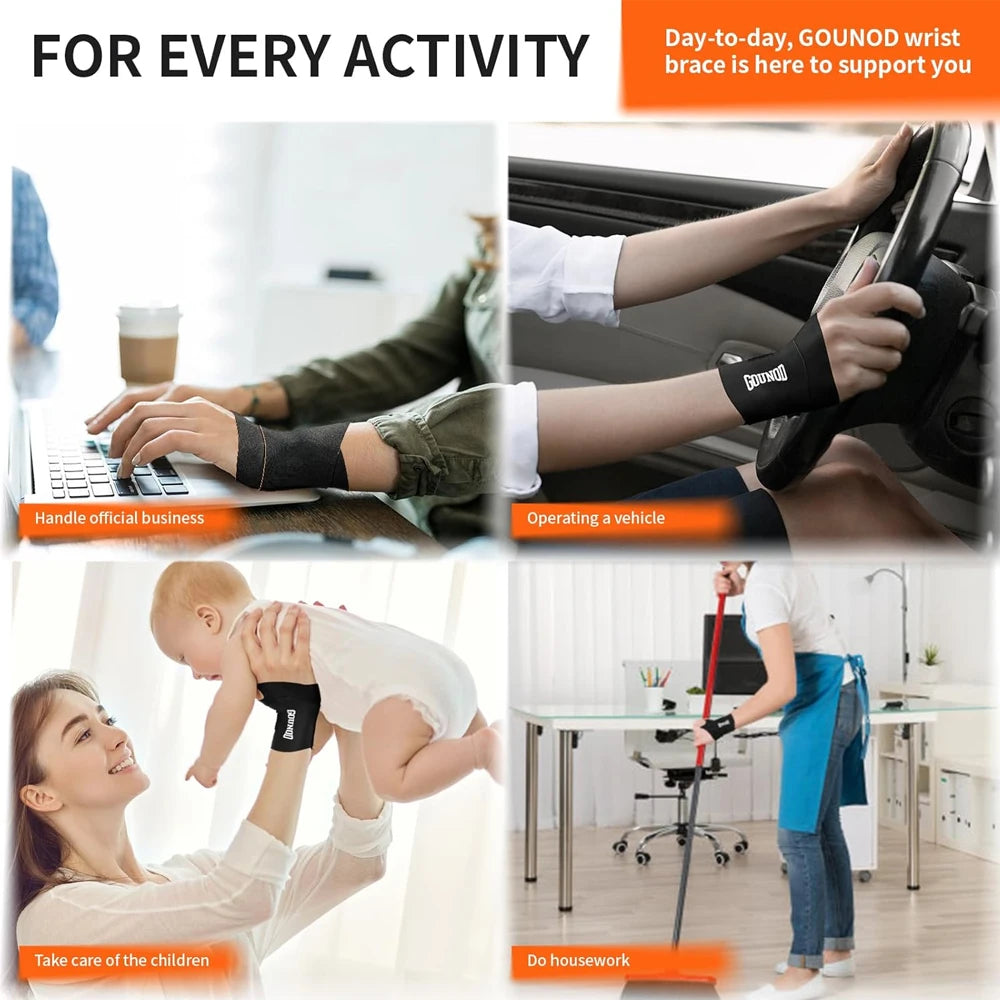 WEFITON Slim Wrist Brace | Carpal Tunnel & TFCC Support Wrist Support Brace Peaceful Pleasures Health and Wellness