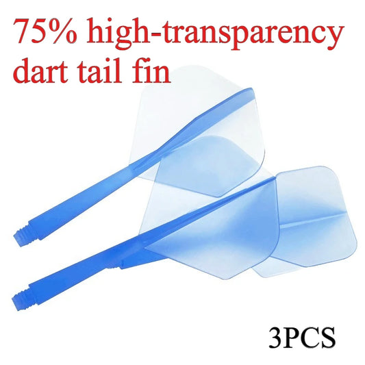 3-Pack 2BA Dart Flights – Durable Transparent PP Multicolor Fins Dart Flights Peaceful Pleasures Health and Wellness