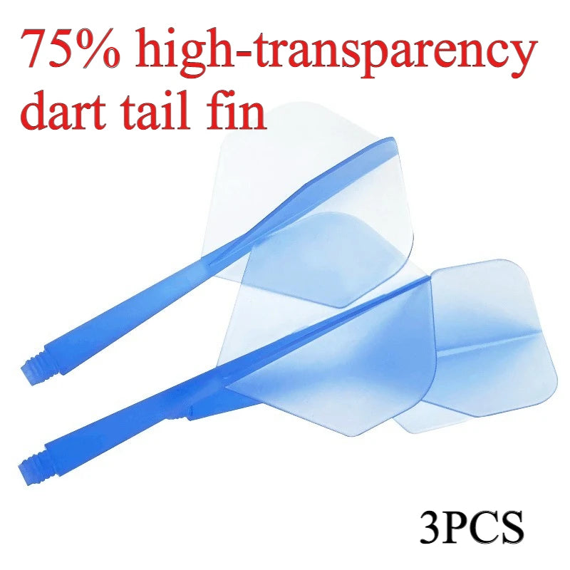 3-Pack 2BA Dart Flights – Transparent PP Multicolor Tail Fins Dart Flights Peaceful Pleasures Health and Wellness