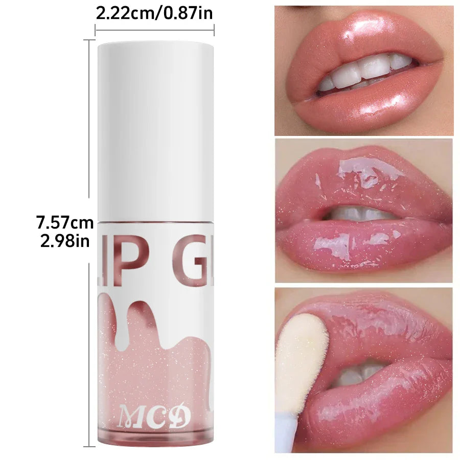 MCD Glitter Shimmer Lip Oil – Hydrating Plumping Glow Gloss
