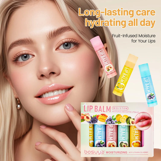 Fruit Lip Balm Set – Honey & Avocado | 6 or 24 Pack Lip Balm Set Oasis Select