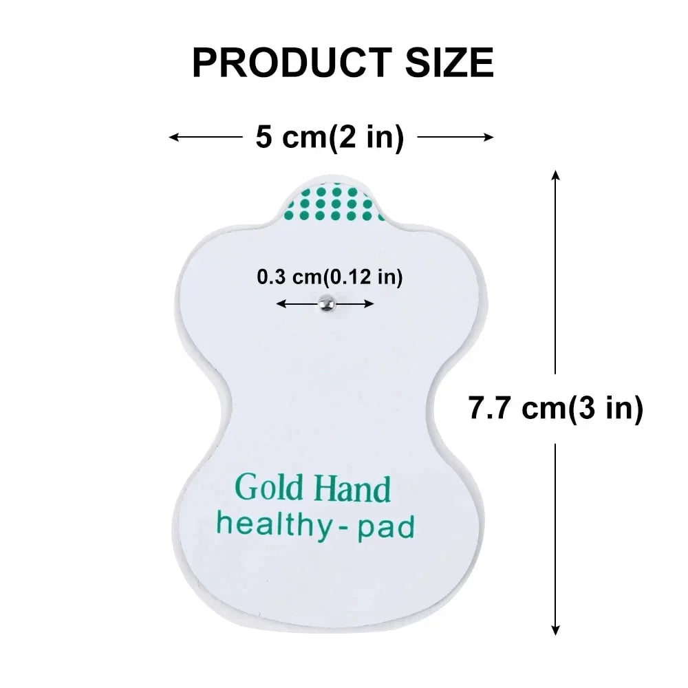 TENS EMS Electrode Replacement Pads – Self-Adhesive Gel Pads
