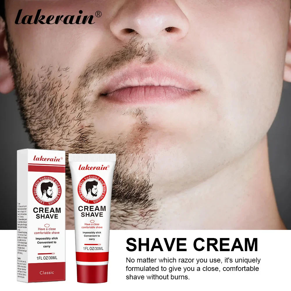 Men's Moisturizing Shaving Cream 30g – Soft Beard Formula