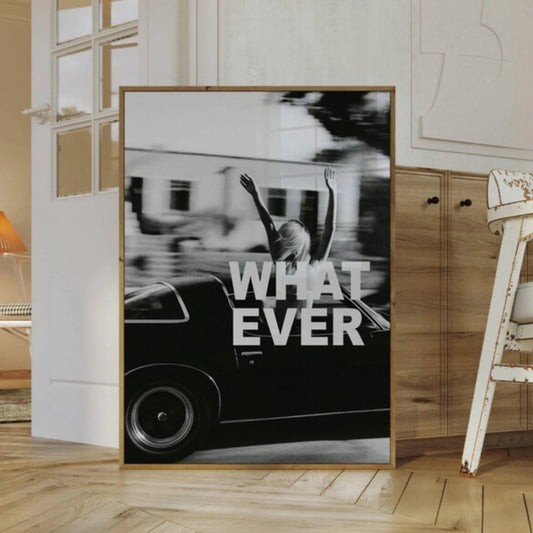 Whatever Collage Apartment Black And White Y2k Wall Art Print Canvas Painting Poster Picture For Living Room,Bedroom Home Decor Peaceful Pleasures Health and Wellness G3605 50x70cm No Frame
