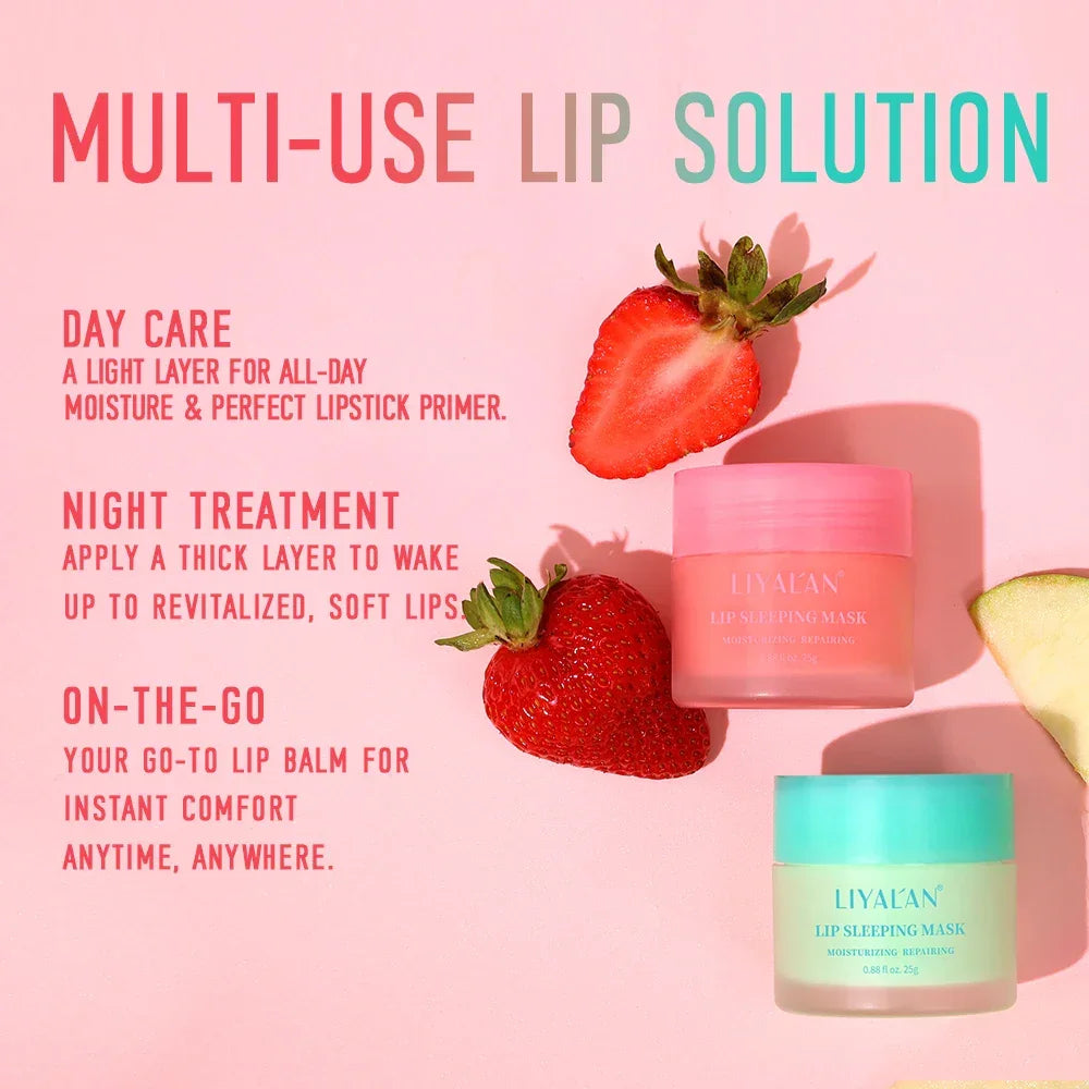 LIYALAN Lip Sleeping Mask – Overnight Lip Treatment 25g Peaceful Pleasures Health and Wellness