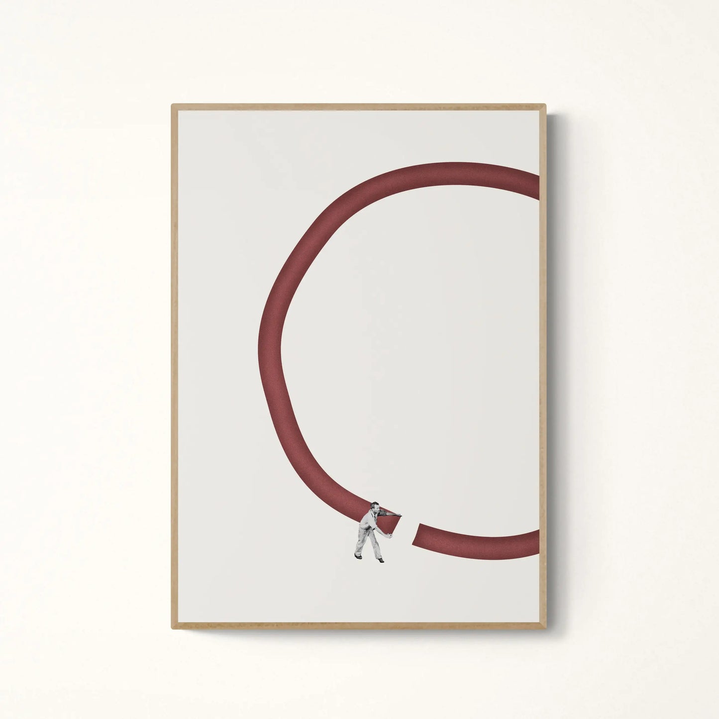 Abstract Modern People Philosophy Canvas Wall Art Print | Decor
