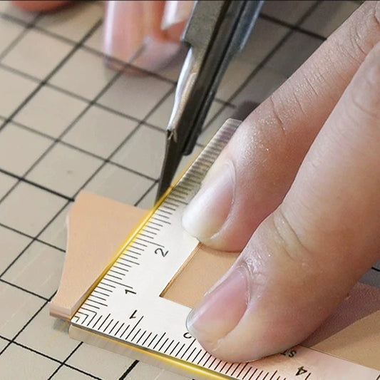 Professional Multifunctional 90 Degree L Square Ruler Precision Measuring Tool for Student Drafting Drawing Designing Peaceful Pleasures Health and Wellness