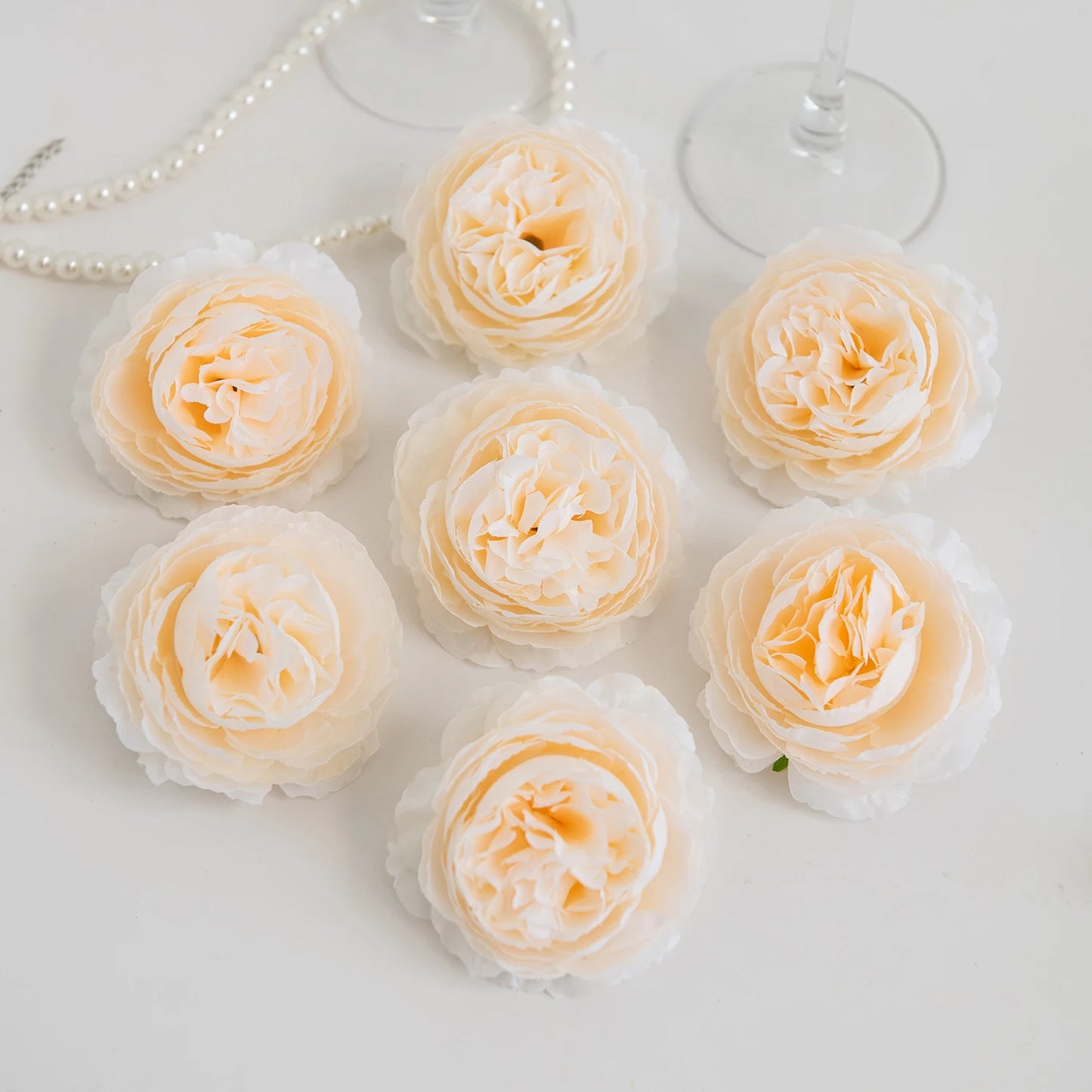Silk Peony Artificial Flowers with Stems – Wedding & Decor