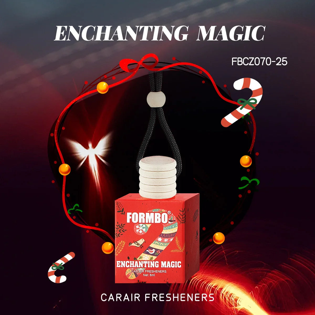 FORMBO Christmas Snowman Car Air Freshener – 4 Scents, 8ml