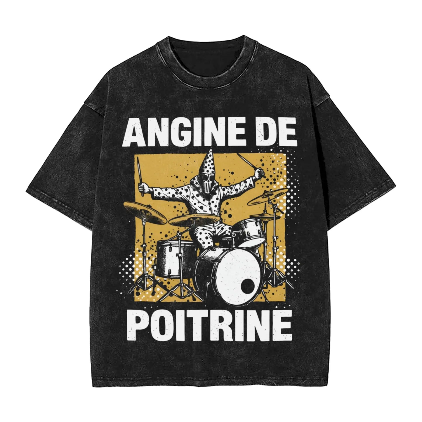 Angine De Poitrine Band T-Shirt Summer Y2K Basic T Shirts Casual Leisure Tee Shirt For Men Short Sleeve Loose Top Tees Peaceful Pleasures Health and Wellness 2 M