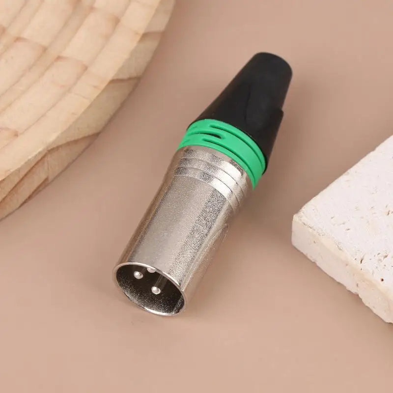1Pc MIC Adapter XLR Cable Terminal Audio Wire Connector Pin XLR Plug Jack Male / Female Microphone Connector Peaceful Pleasures Health and Wellness female Green