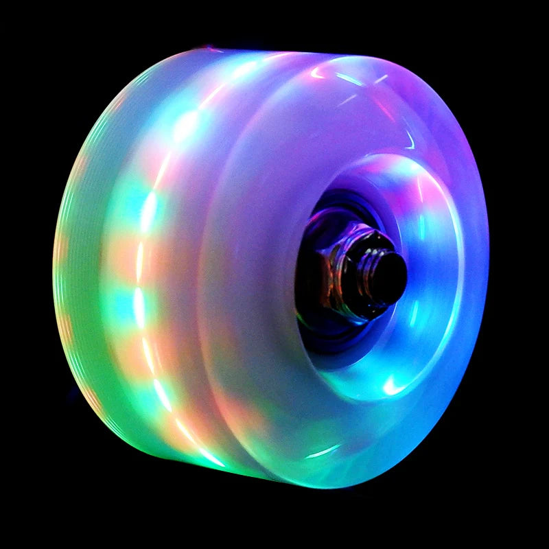 4pcs Luminous Roller Skate Wheels Reduce Friction Fast Rotation Wheels for Skateboarding Accessories Peaceful Pleasures Health and Wellness
