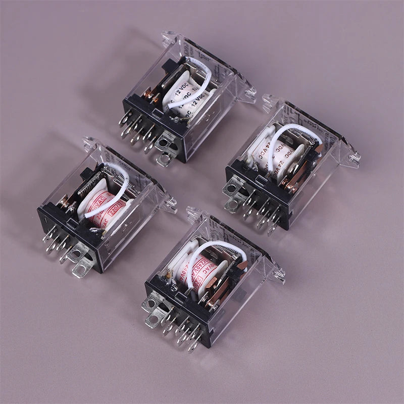 JQX-13F HH62P High Power Relay Coil General DPDT Micro Mini Electromagnetic Relay Switch With Socket Base AC220V DC12V24V Peaceful Pleasures Health and Wellness