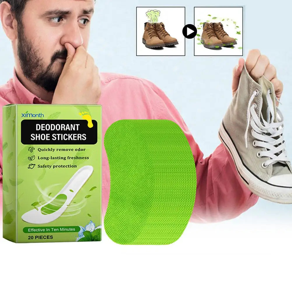 Shoe Deodorizer Patches – 20 pcs, 30-Day Freshness Shoe Deodorizer Patch Peaceful Pleasures Health and Wellness