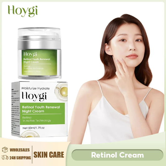 Retinol Cream Dark Spot Removal Firming Lifting Smoothing Pores Fade Fine Line Moisturizing Improve Skin Dryness Hydrating Cream Peaceful Pleasures Health and Wellness