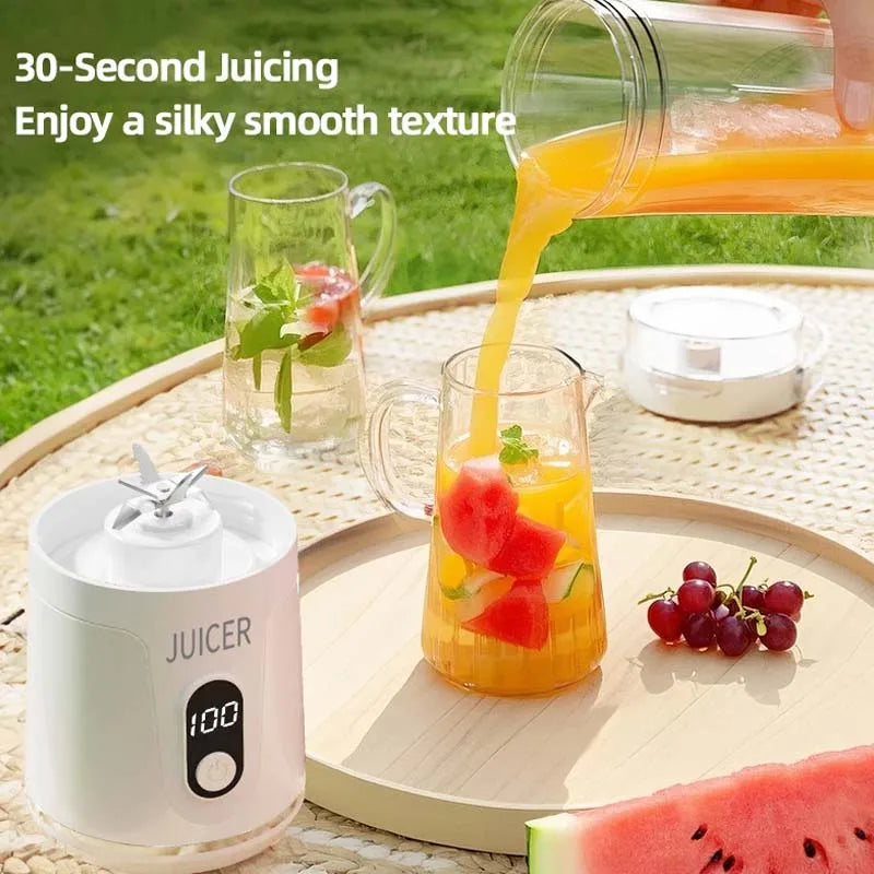New Wireless Portable Household Juicer for Bestseller Juice Cup USB-Charged Small Automatic Cleaning Capacity Peaceful Pleasures Health and Wellness