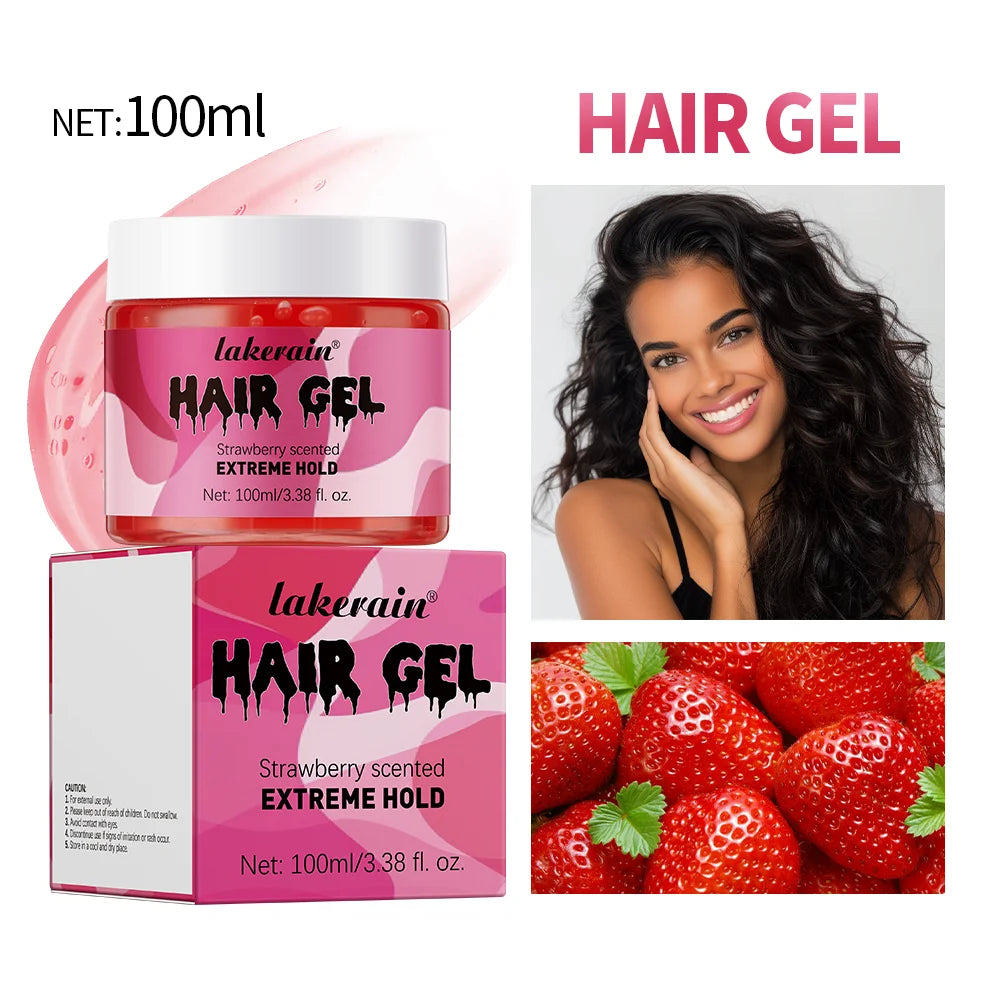Lakerain Edge Control Hair Cream – Anti-Frizz Curl Defining Gel Edge Control Hair Gel Peaceful Pleasures Health and Wellness 1pc