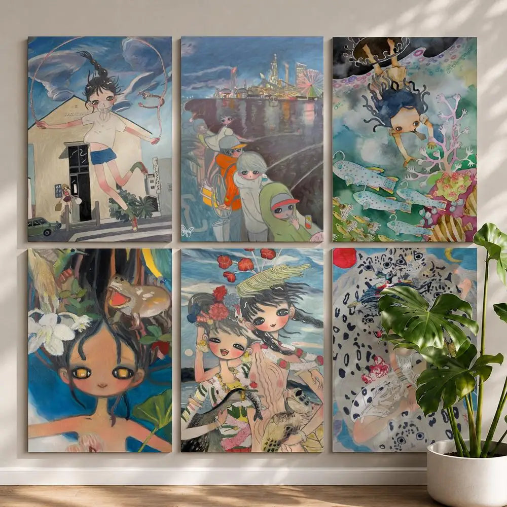 Artist A-Aya TakanoS Poster HD Self Adhesive Waterproof Wall Art Ideal for Home Office Dorm Bedroom Great Gift Peaceful Pleasures Health and Wellness