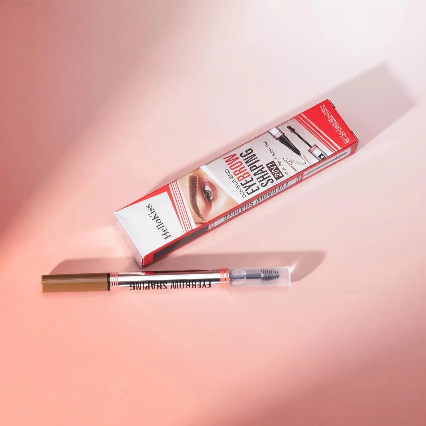 Hello Kiss 2-in-1 Waterproof Liquid Eyebrow Pencil – 4-Tip