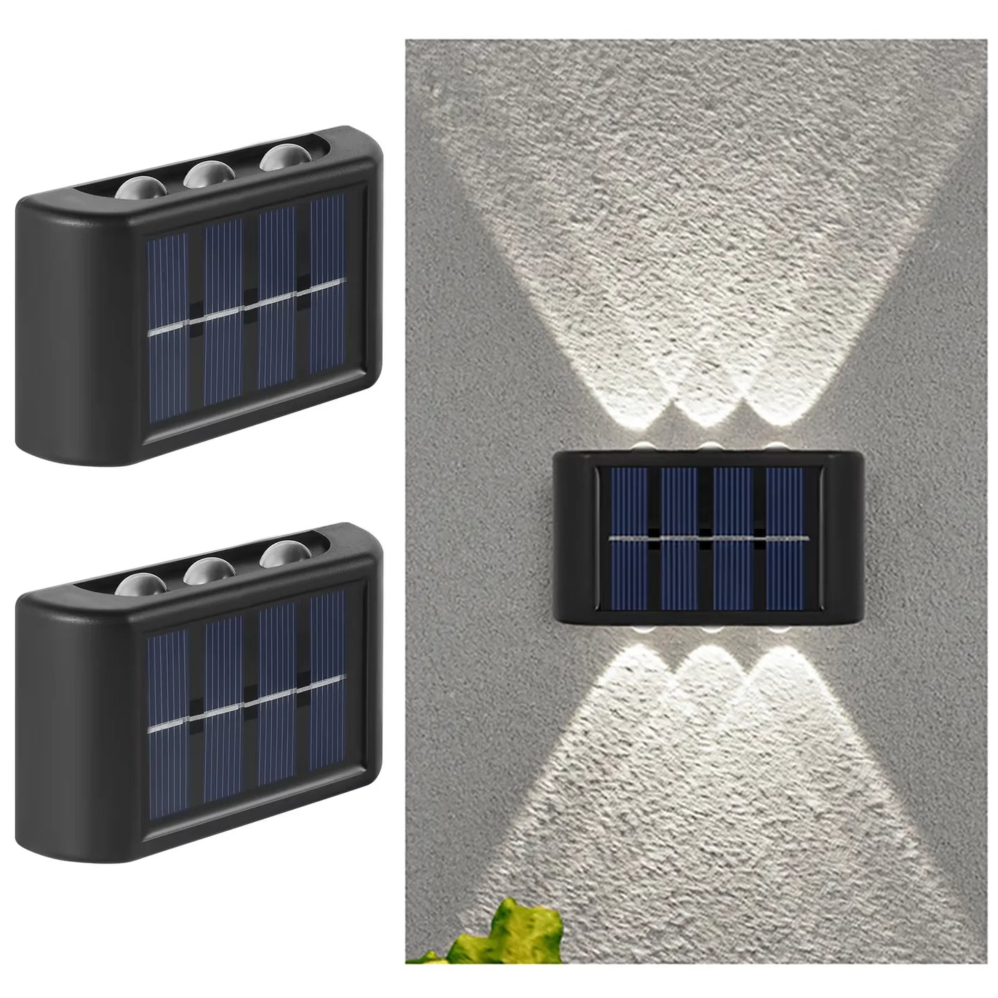 Solar LED Outdoor Wall Light | Waterproof Dusk to Dawn Lamp