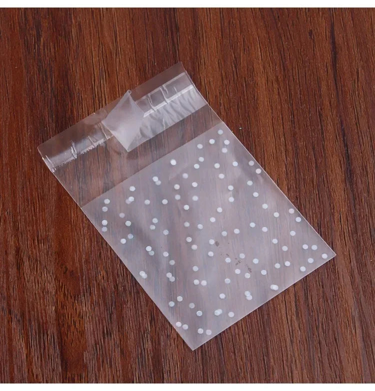 100pcs Christmas Self-Adhesive Candy Treat Bags – Party Packaging Party Favor Bags Peaceful Pleasures Health and Wellness
